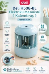 Deli Elektrikli Kalemtıraş Mavi - 2