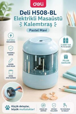 Deli Elektrikli Kalemtıraş Mavi - 2
