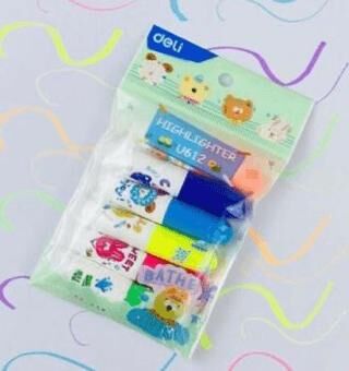 Deli Mini Fosforlu Kalem 6Lı Paket - 1