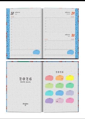 Denden 2026 Ajanda Yapraklar Kiraz Çiçeği DD-019 - 2