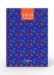 Denden 2026 Ajanda Yapraklar Mavi DD-019 - Başka Defter