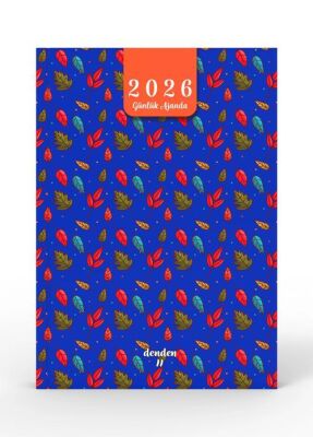 Denden 2026 Ajanda Yapraklar Mavi DD-019 - 1
