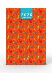 Denden 2026 Ajanda Yapraklar Turuncu DD-019 - Başka Defter