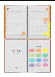 Denden 2026 Ajanda Yapraklar Turuncu DD-019 - 3
