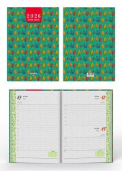Denden 2026 Ajanda Yapraklar Yeşil DD-019 - 2