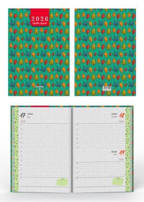 Denden 2026 Ajanda Yapraklar Yeşil DD-019 - 2