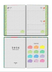 Denden 2026 Ajanda Yapraklar Yeşil DD-019 - 3