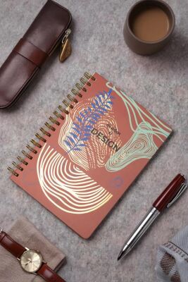 Denden Redactar Kırmızı 17x24 Defter Spiralli 224 Sayfa Sert Kapak - 1