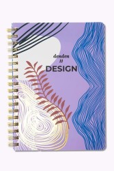 Denden Redactar Mor 17x24 Defter Spiralli 224 Sayfa Sert Kapak - 2
