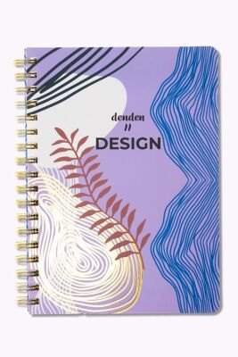 Denden Redactar Mor 17x24 Defter Spiralli 224 Sayfa Sert Kapak - 2
