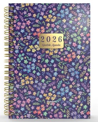 Denden Spiralli 2026 Flowers Ajanda 4 DD-020 - 1