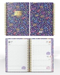 Denden Spiralli 2026 Flowers Ajanda 4 DD-020 - 2