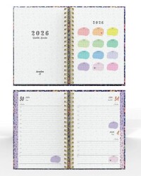 Denden Spiralli 2026 Flowers Ajanda 4 DD-020 - 3