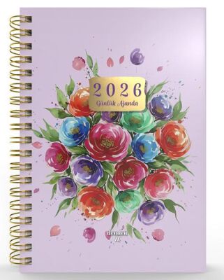 Denden Spiralli 2026 Flowers Ajanda 5 DD-020 - 1