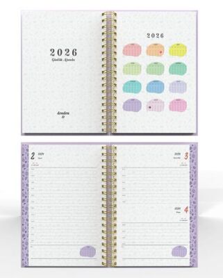 Denden Spiralli 2026 Flowers Ajanda 5 DD-020 - 3