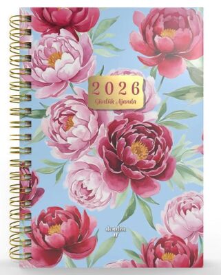 Denden Spiralli 2026 Flowers Ajanda 6 DD-020 - 1