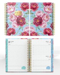 Denden Spiralli 2026 Flowers Ajanda 6 DD-020 - 2