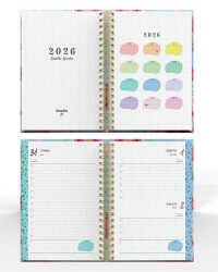 Denden Spiralli 2026 Flowers Ajanda 6 DD-020 - 3