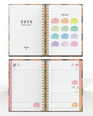 Denden Spiralli 2026 Flowers Ajanda 7 DD-020 - 3