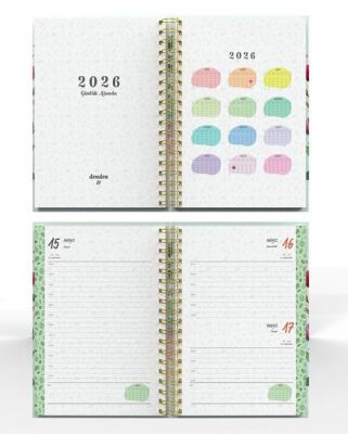 Denden Spiralli 2026 Flowers Ajanda 8 DD-020 - 3