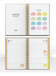 Denden Spiralli 2026 Mermer Bej Ajanda DD-020 - 3