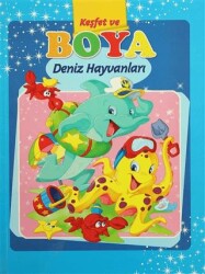 Deniz Hayvanları - Keşfet ve Boya - Revzen Kitap