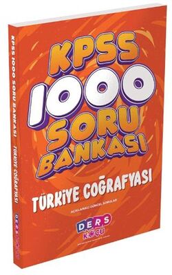 Ders Koçu Yayınları KPSS Türkiye Coğrafyası 1000 Soru Bankası - 1