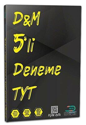 DersMarket Yayınları TYT DM 5`li Deneme - 1