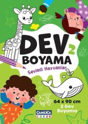 Dev Boyama-2 Sevimli Hayvanlar - Çamlıca Çocuk Yayınları