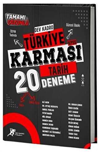 Dev Kadro Akademi Dev Kadro KPSS Tarih Türkiye Karması 20 Deneme Çözümlü