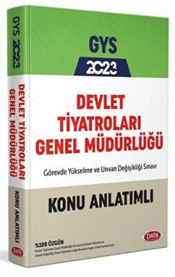 Data Yayınları Devlet Tiyatroları Genel Müdürlüğü GYS Hazırlık Kitabı - 1