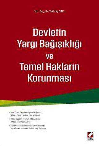 Devletin Yargı Bağışıklığı ve Temel Hakların Korunması - Seçkin Yayıncılık