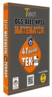 Tasarı Yayıncılık DGS ALES KPSS Matematik 41 Günde Tekrar - 1