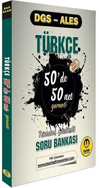 Tasarı Yayıncılık DGS ALES Türkçe 50 de 50 Net Garanti Soru Bankası Video Çözümlü Tasarı Yayınları