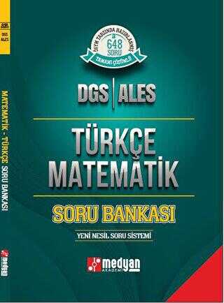 Medyan Yayınları DGS - ALES Türkçe Matematik Soru Bankası