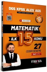 DGS KPSS ALES MEB-AGS Matematik YouTube Hocam İlk 15 Konu 27 Deneme Çözümlü - Marka Yayınları