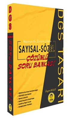 Tasarı Eğitim Yayınları DGS Sayısal Sözel Çözümlü Soru Bankası - 1