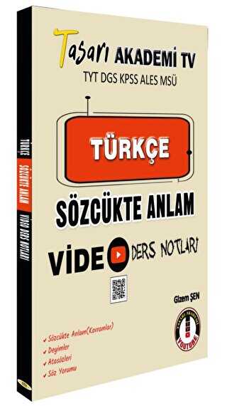 DGS Türkçe Sözcükte Anlam Video Ders Notları Tasarı Yayıncılık