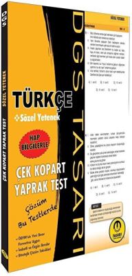 Tasarı Eğitim Yayınları DGS Türkçe Yaprak Test - 1
