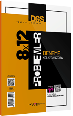 DGS Yeni Nesil 8x12 Tamamı Video Çözümlü Problemler Deneme - 1