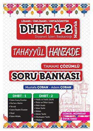 Tahayyül Yayınları DHBT 1-2 Hanzade Soru Bankası Çözümlü