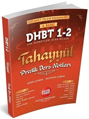 Tahayyül Yayınları Tahayyül 2022 DHBT 1-2 Pratik Ders Notları - 1