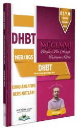 DHBT MEB-AGS Mücemmi Konu Anlatımı Ders Notları - Arif Köse Uzem