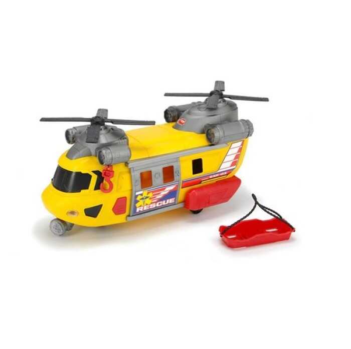 Dickie Toys Çift Pervaneli Kurtarma Helikopteri Sesli Işıklı 