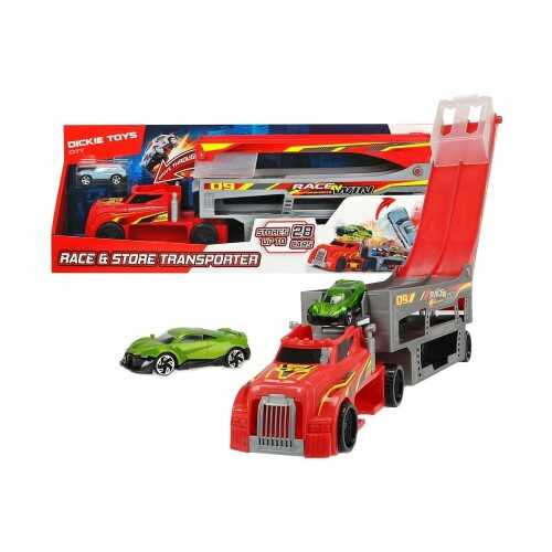 Dickie Toys Race And Store Transporter