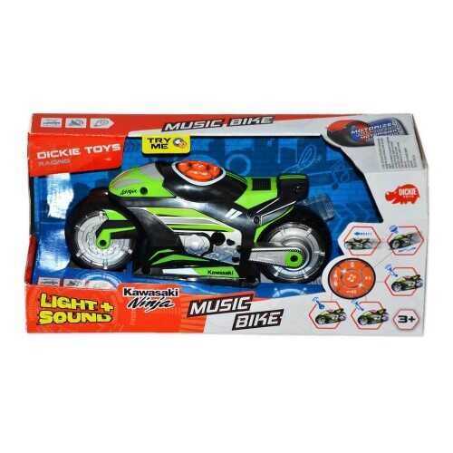 Dickie Toys Sesli ve Işıklı Kawasaki Ninja Motor 21 cm.