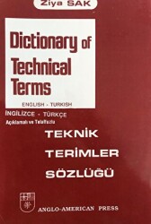 Dictionary of Technical Terms - Teknik Terimler Sözlüğü - SAK İngilizce Öğretimi Yayınları