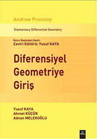 Diferensiyel Geometriye Giriş - Dora Basım Yayın