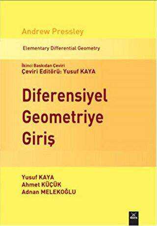 Dora Basım Yayın Diferensiyel Geometriye Giriş