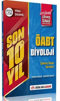 Dijital Hoca 2023 ÖABT Biyoloji Son 10 Yıl Orijinal Çıkmış Sınav Soruları Video Çözümlü Akademi - 1
